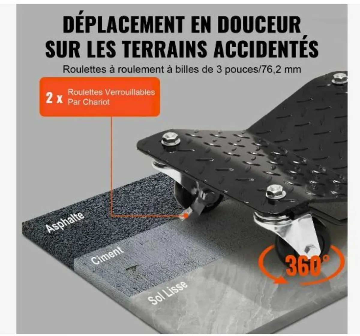 Car Dolly Wheel Tire Dolly 4 PCS - Image 2