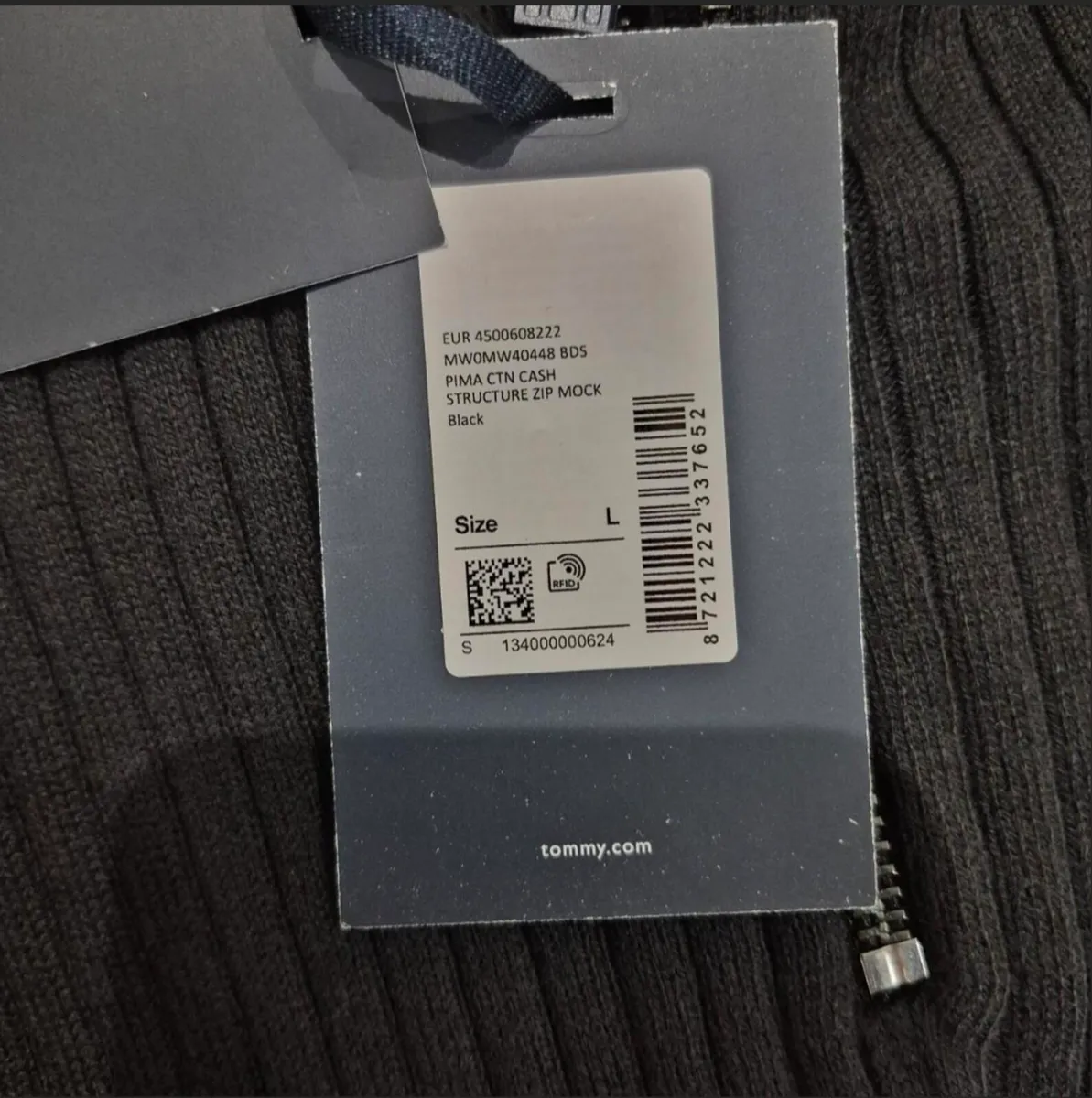 Tommy Hilfiger Pima Cashmere Half Zip - Image 2