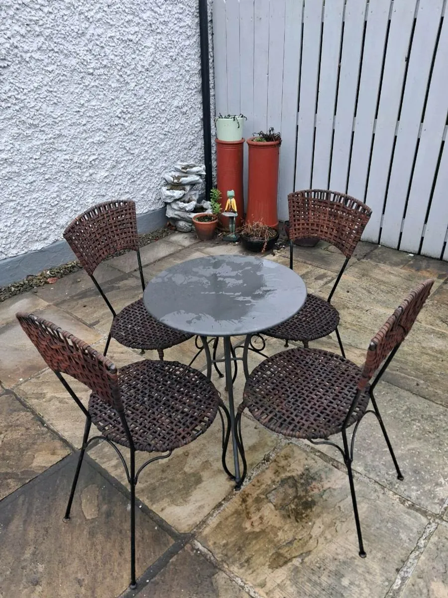 Patio table and chairs