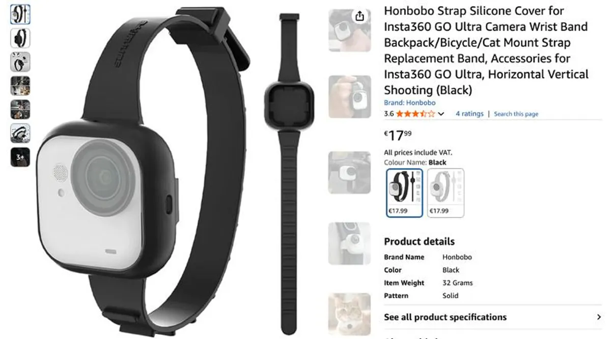 Insta360 GO Ultra + 512 GB SD Card, Dive Case, and lots of accessories - Image 3