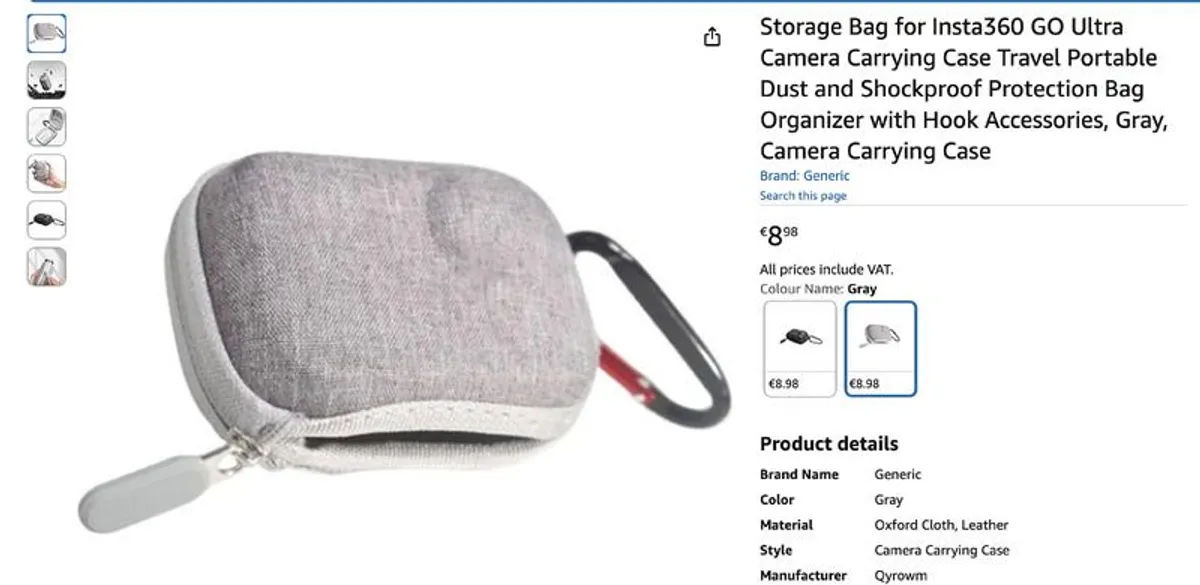 Insta360 GO Ultra + 512 GB SD Card, Dive Case, and lots of accessories - Image 4