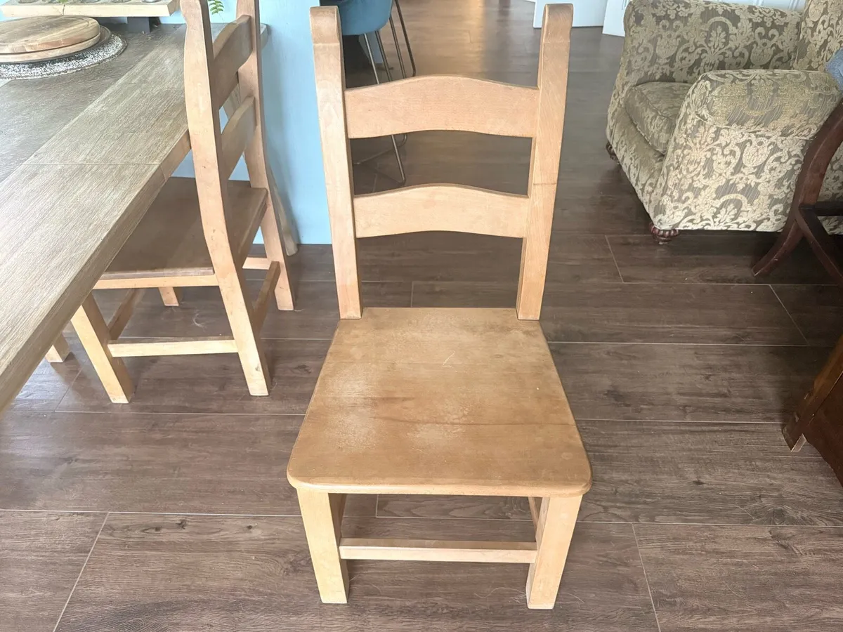 Solid wood dining chairs - Image 3