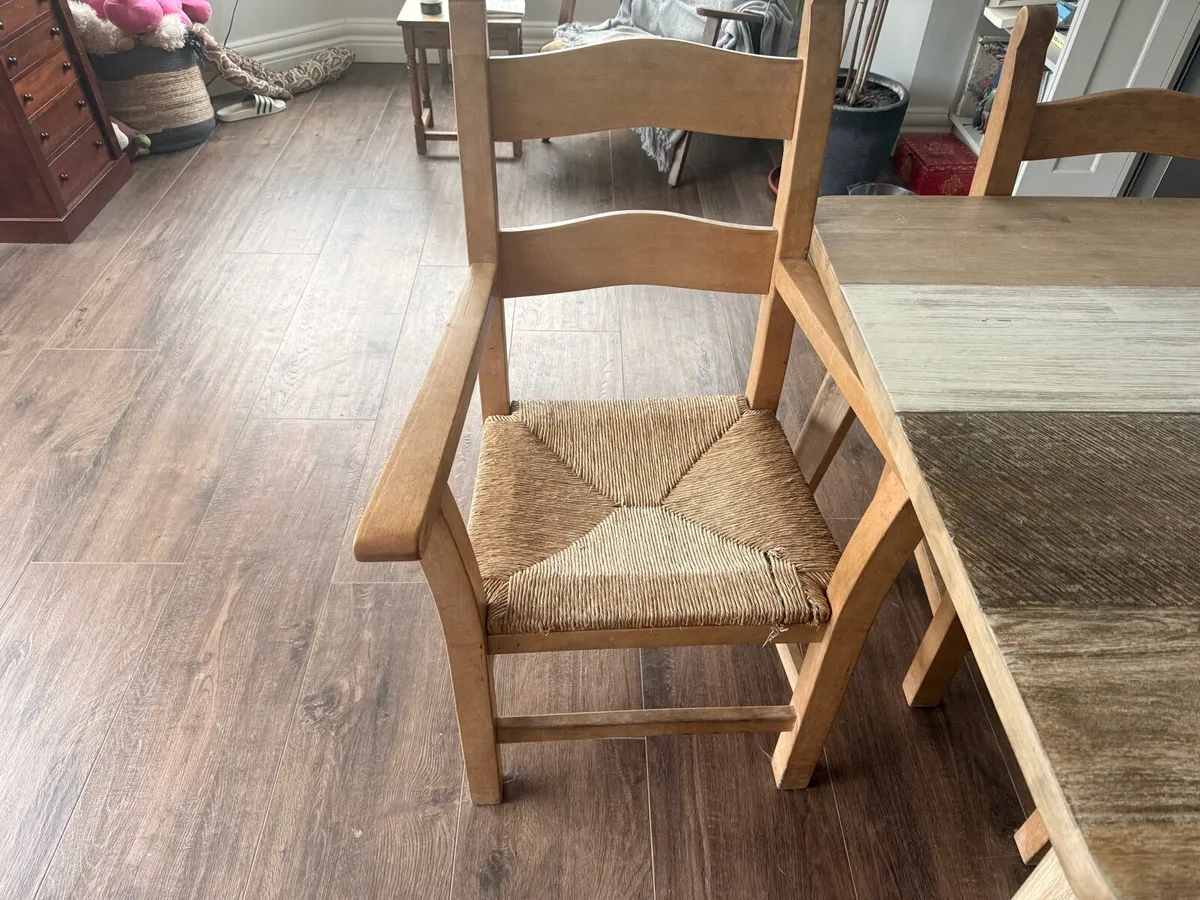 Solid wood dining chairs - Image 1