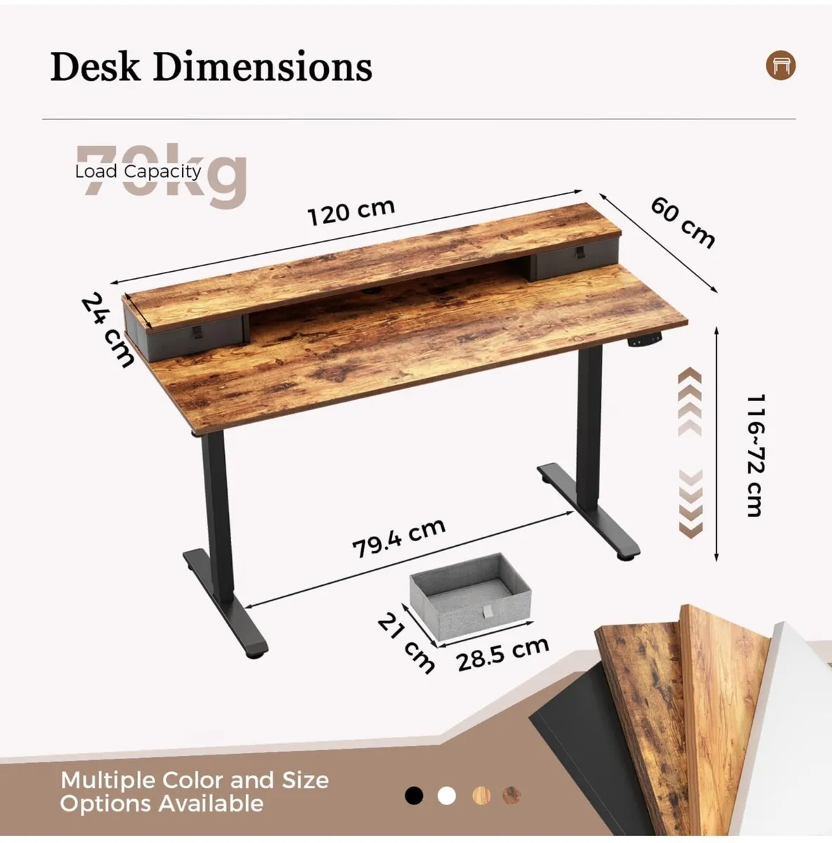 Height-Adjustable Desk - Image 2