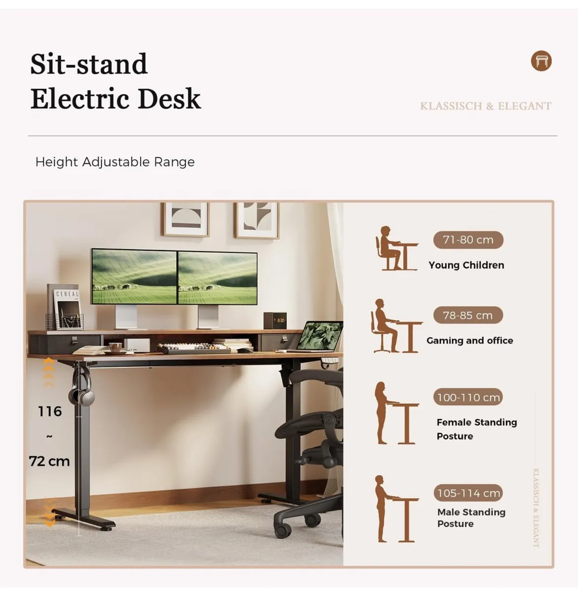 Height-Adjustable Desk - Image 3