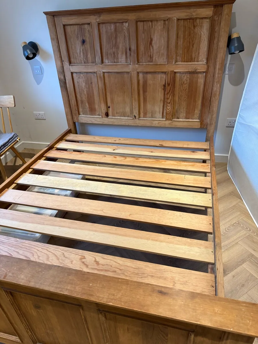 Antique King Panel Bed - Image 2