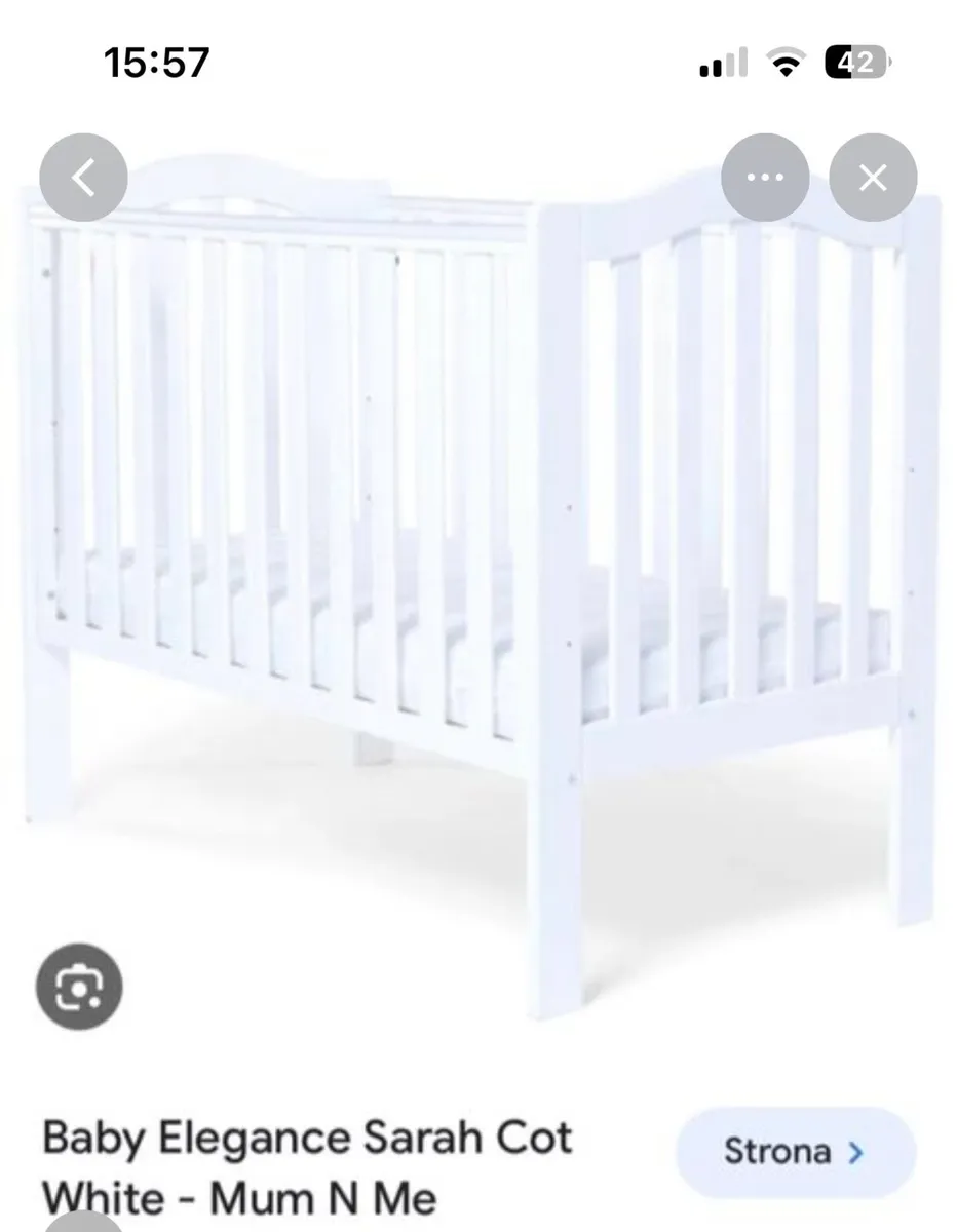 Baby Elegance Sarah Cot-White - Image 1