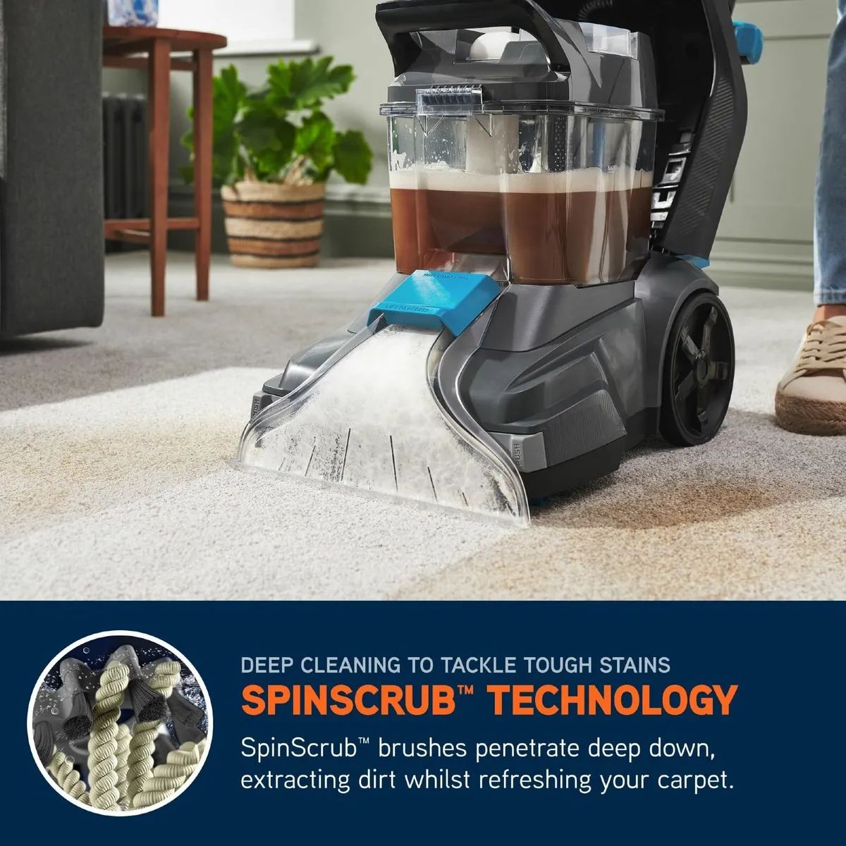 SpinScrub Power Carpet Cleaner Machine Rug - Image 3