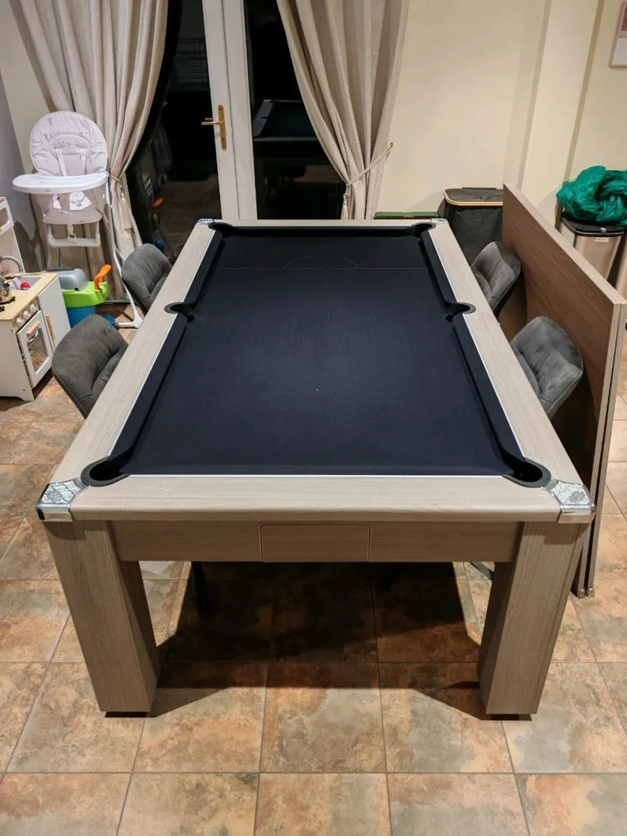 7x4 Slate Bed Pool Table/Dining Table - Image 2