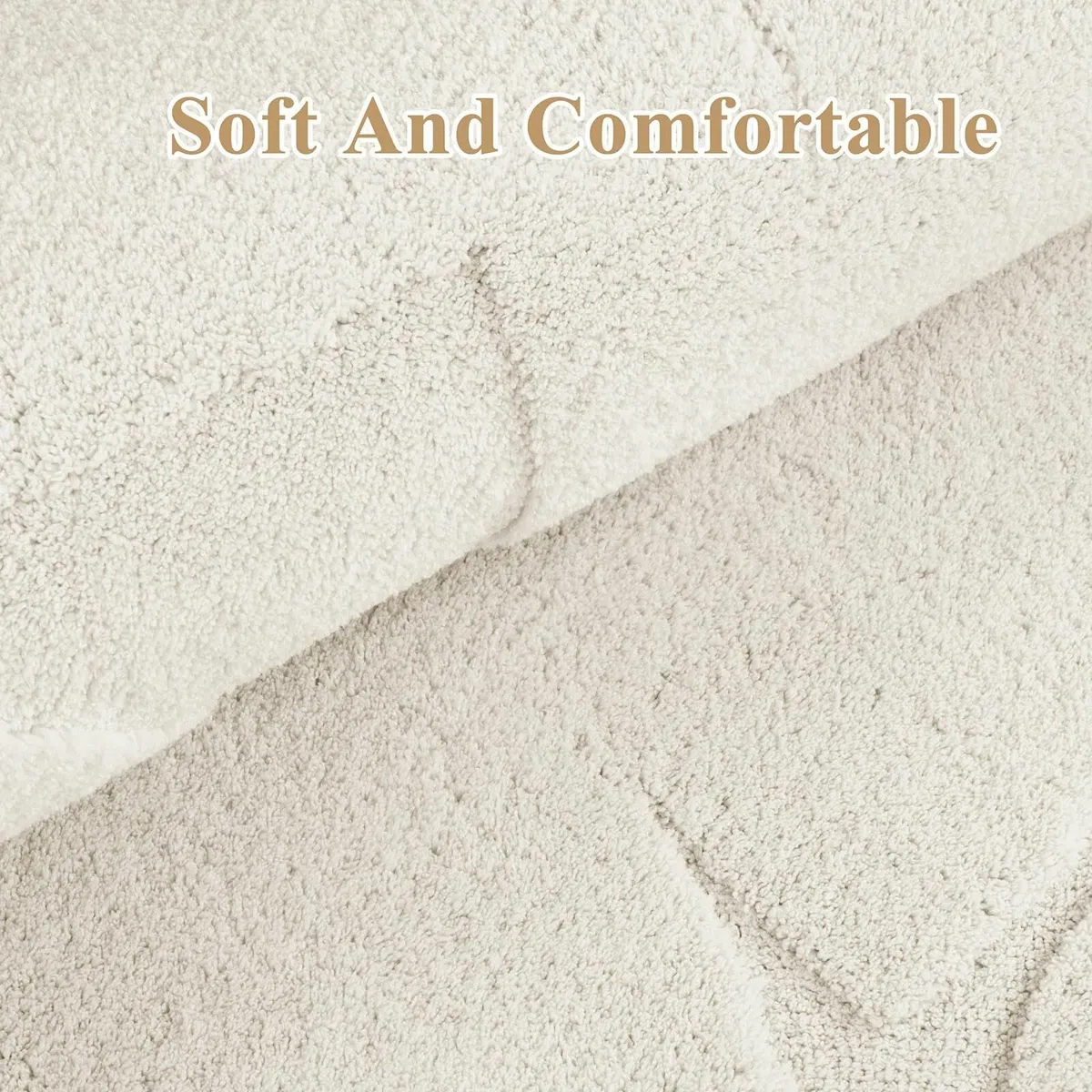 Living Room Rug Washable Area Rugs Soft Low Pile - Image 2