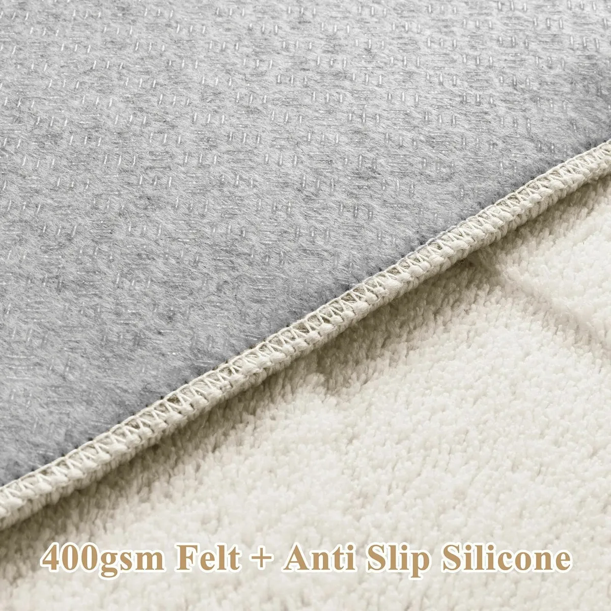 Living Room Rug Washable Area Rugs Soft Low Pile - Image 4