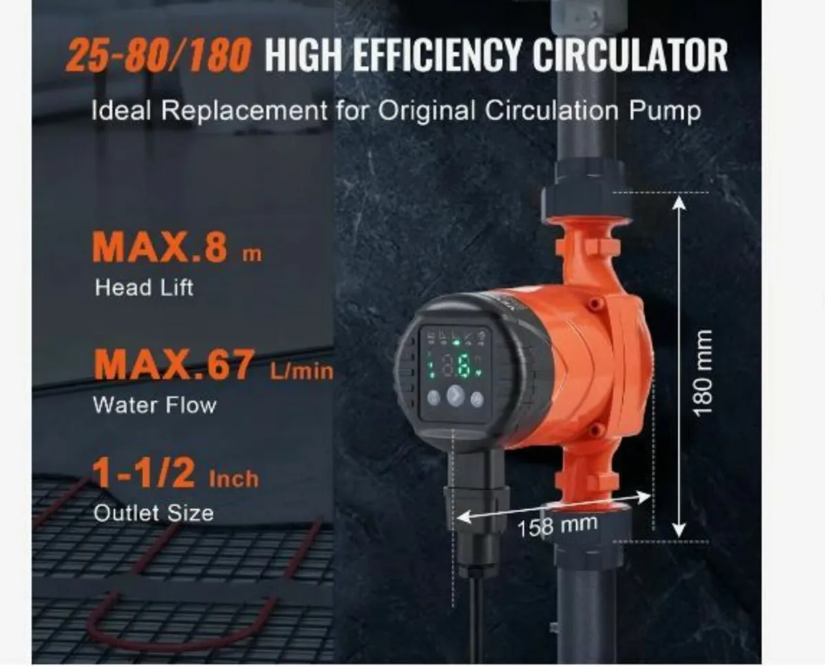 Hot Water Recirculating Pump, 220V - Image 2