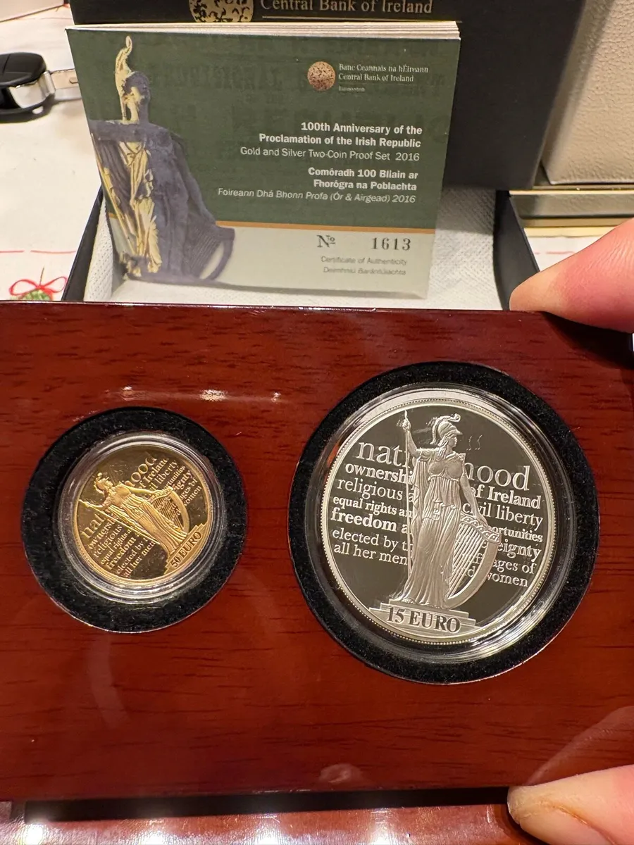 IRELAND IRISH 2016 - 15 € Silver + 50 Euro Gold - Image 4