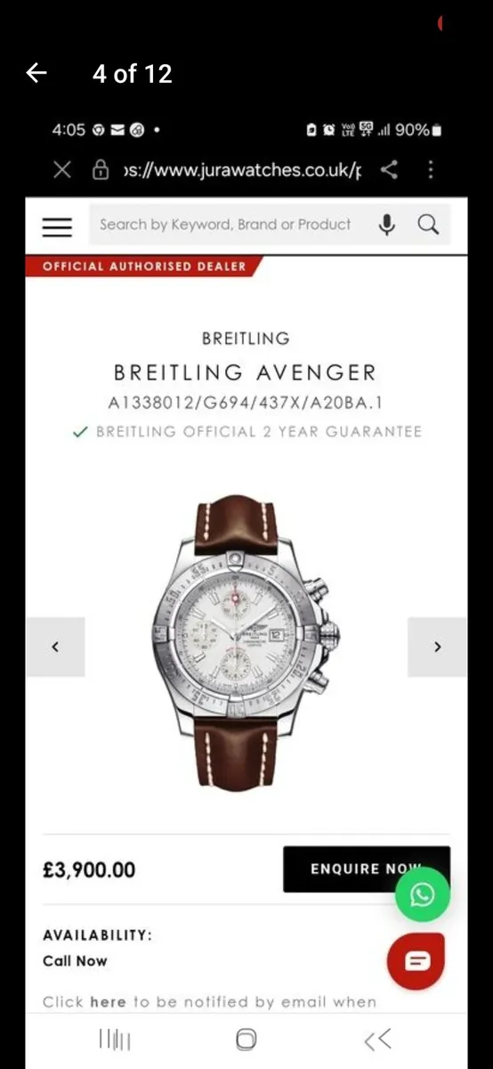 Breitling super Avenger II A13371 2839141 - Image 2