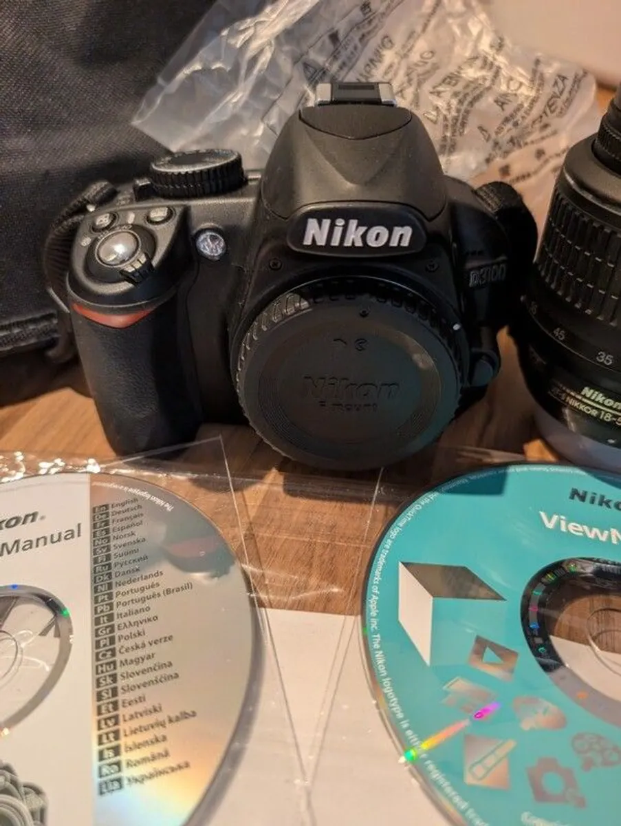 Nikon D3100 with Bag and Accessories - Image 3