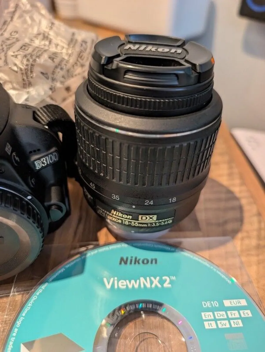 Nikon D3100 with Bag and Accessories - Image 4