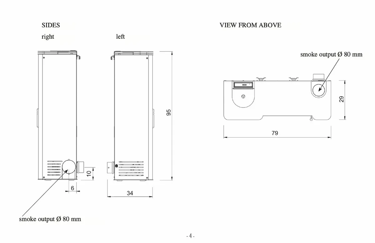 7kw Innofire Quick pellet stove - Image 3
