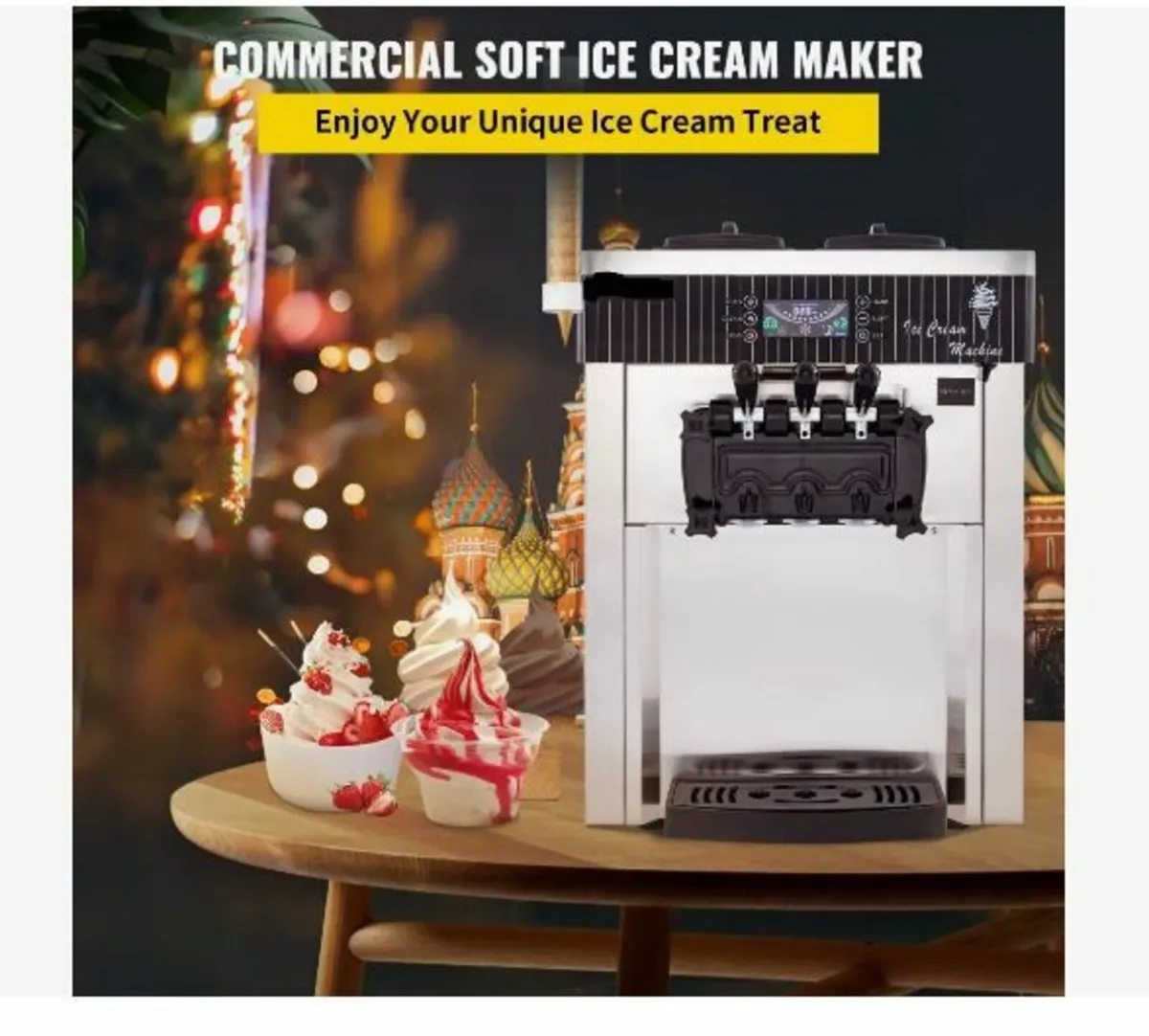 Soft Ice Cream Machine 2200W Commercial - Image 2