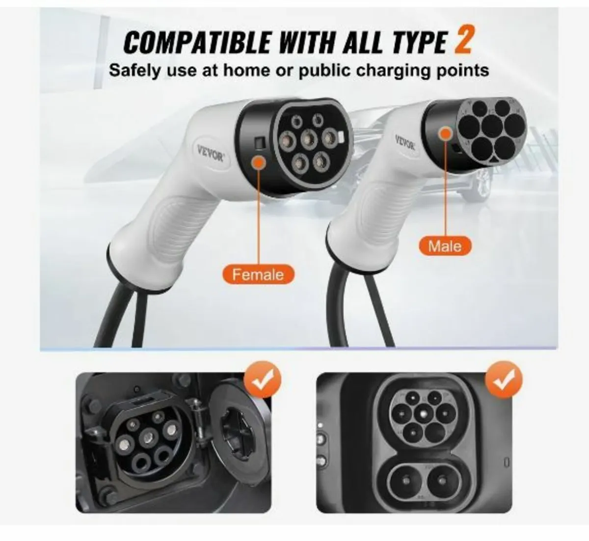 Type 2 to Type 2 EV Charging Cable - Image 3