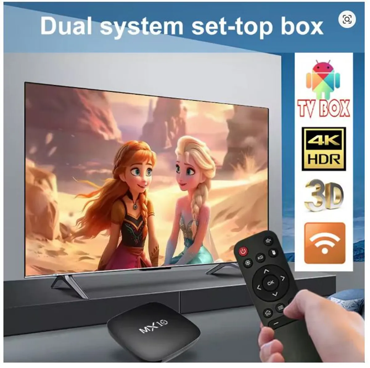 New Android Tv Box 1GB 8GB Mini Mx10 Smart Tvbox 2 4g Wifi RK3228 Quad Core Set Top Box 4K Smart TV BOX Dual Band WIFI (US Plug) - Image 4