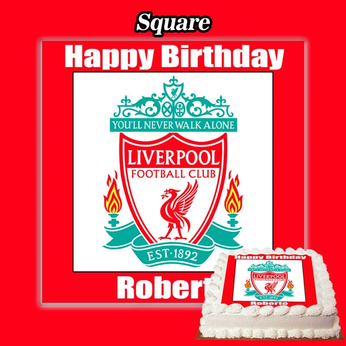 Edible Liverpool Cake Topper - Image 3