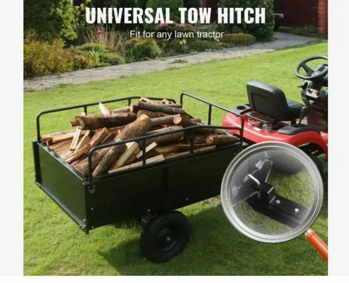 Heavy Duty ATV Trailer Steel Dump Cart - Image 2