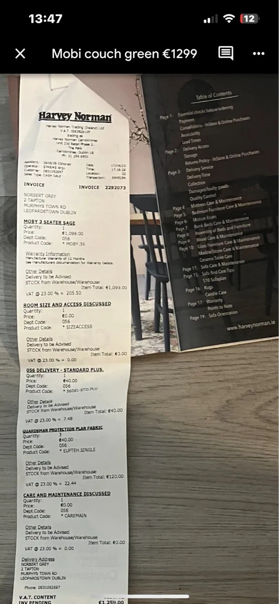 Stylish Couch - Mobi 3 seater Sage - Image 2