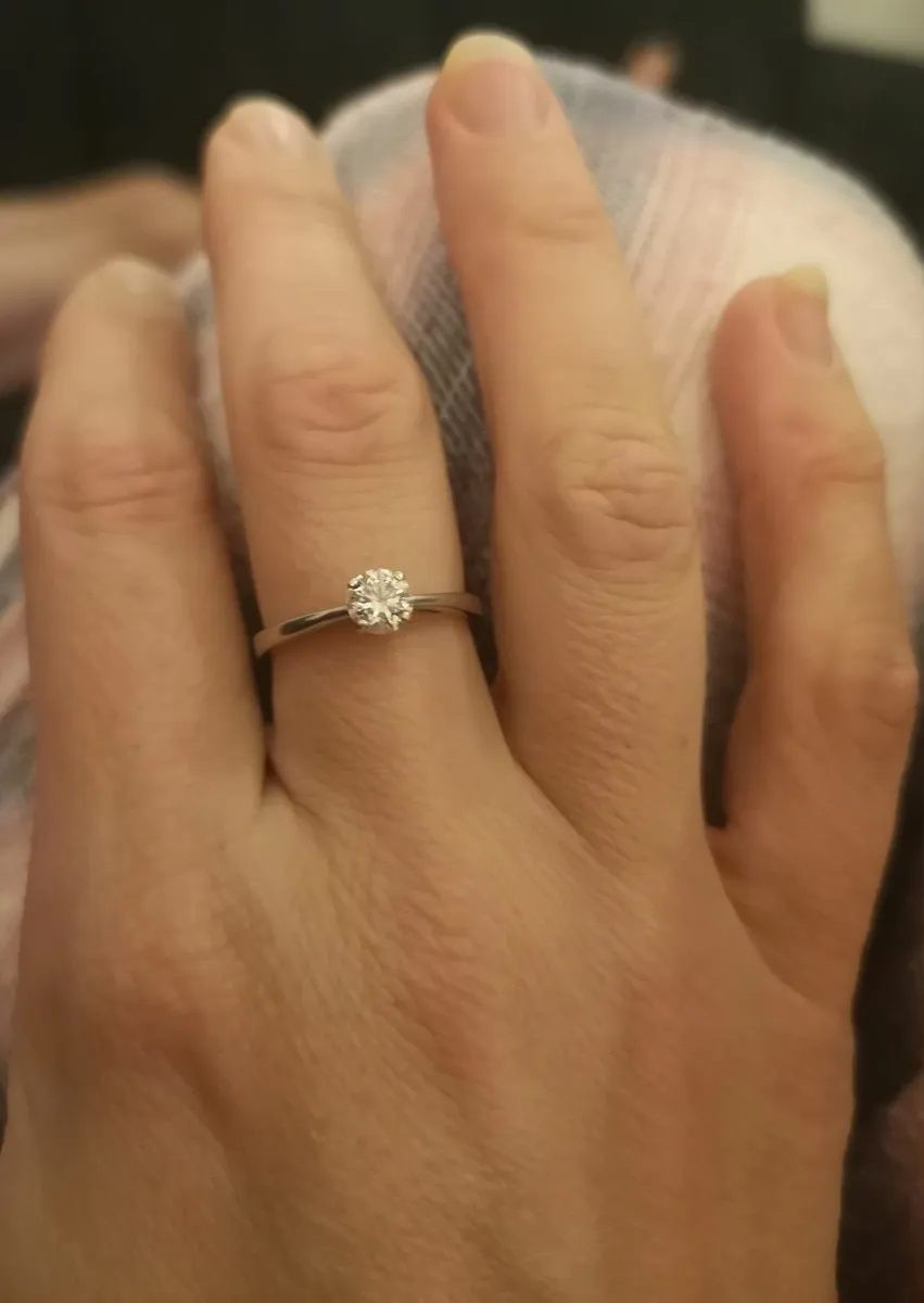 Natural Diamond Engagement Ring - Image 2