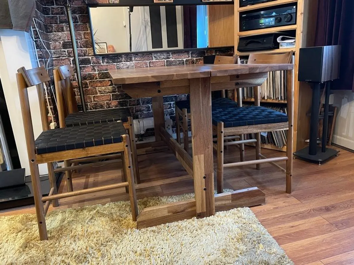 Ikea Dining Table + 4 Chairs - Image 1
