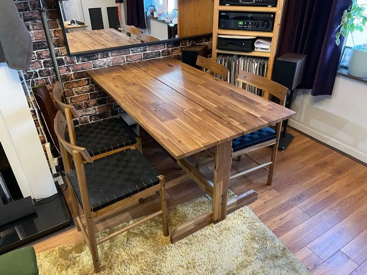 Ikea Dining Table + 4 Chairs - Image 2
