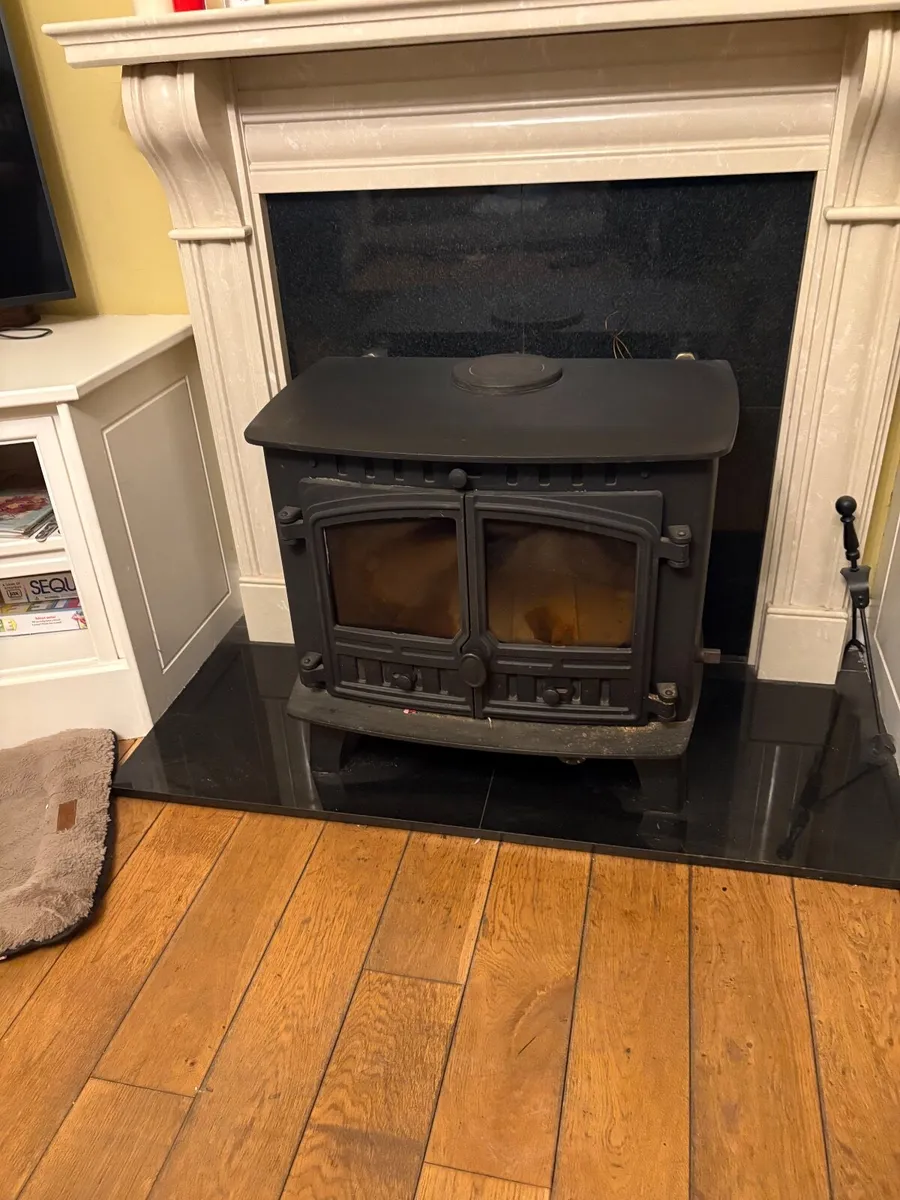 Solid wood stove and fireplace