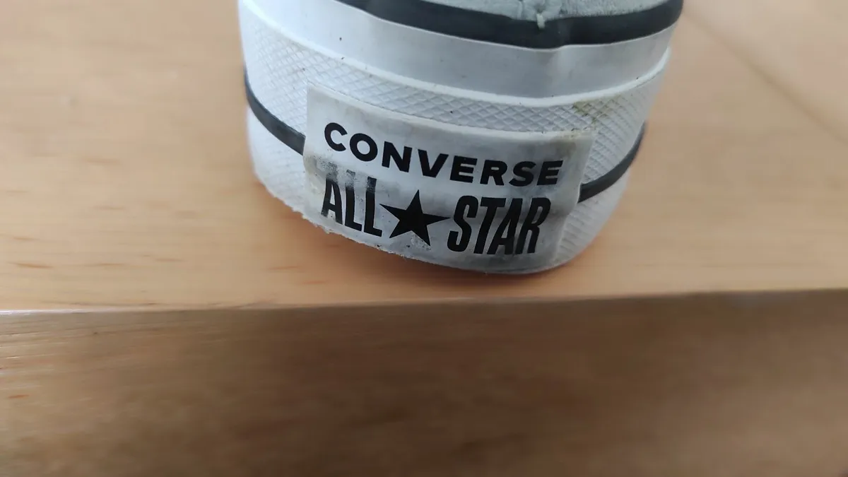 White Converse 4 ½ PLEASE CONTACT +34635975274 - Image 2