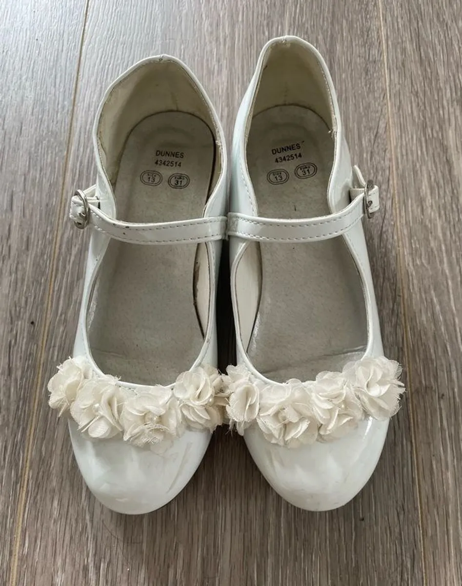 Girls White Shoes: Size 13 - Or Free With Any Clothes Bundle - Image 1