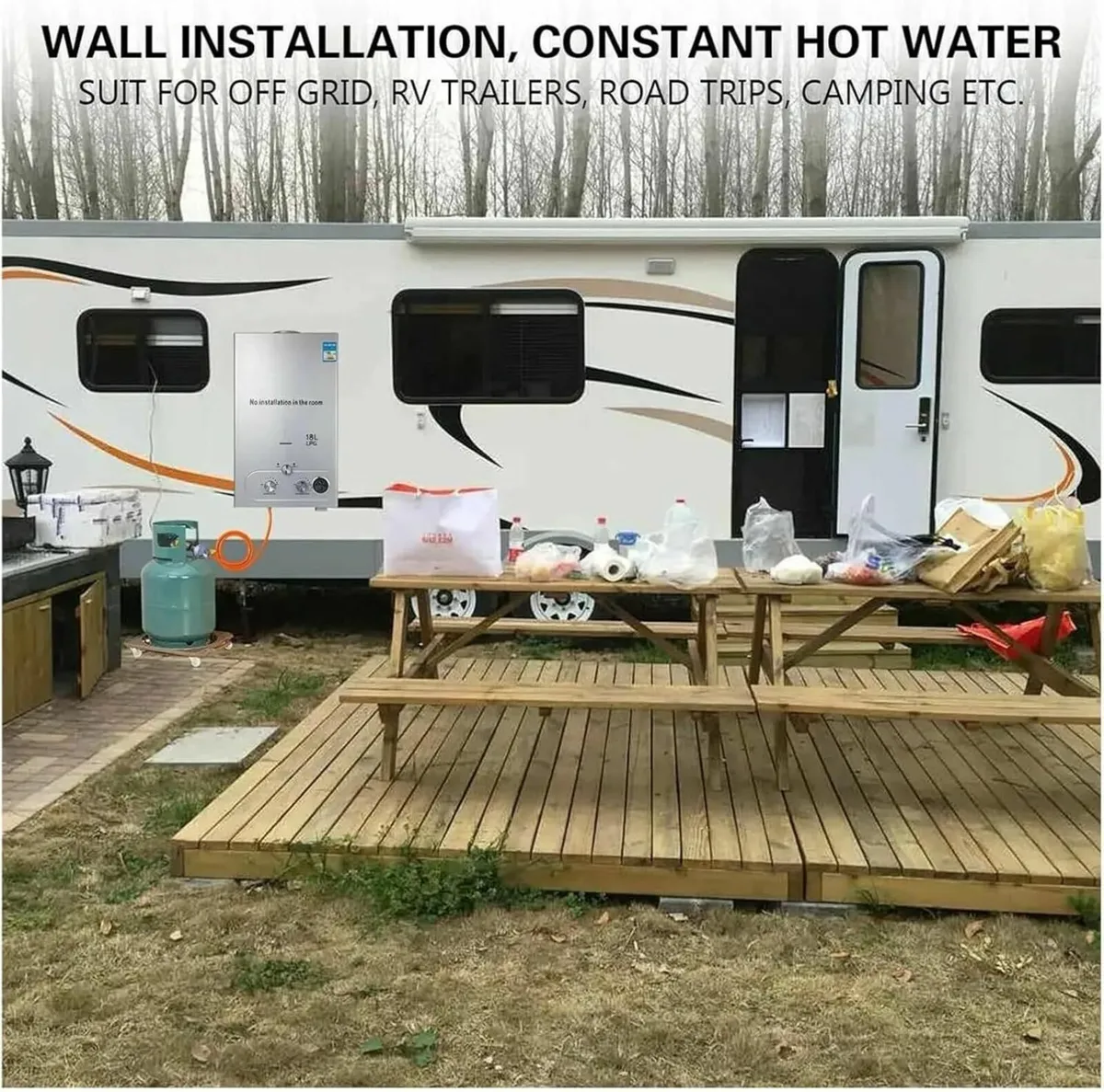 12L Tankless Instant Gas Water Heater Home Use - Image 3