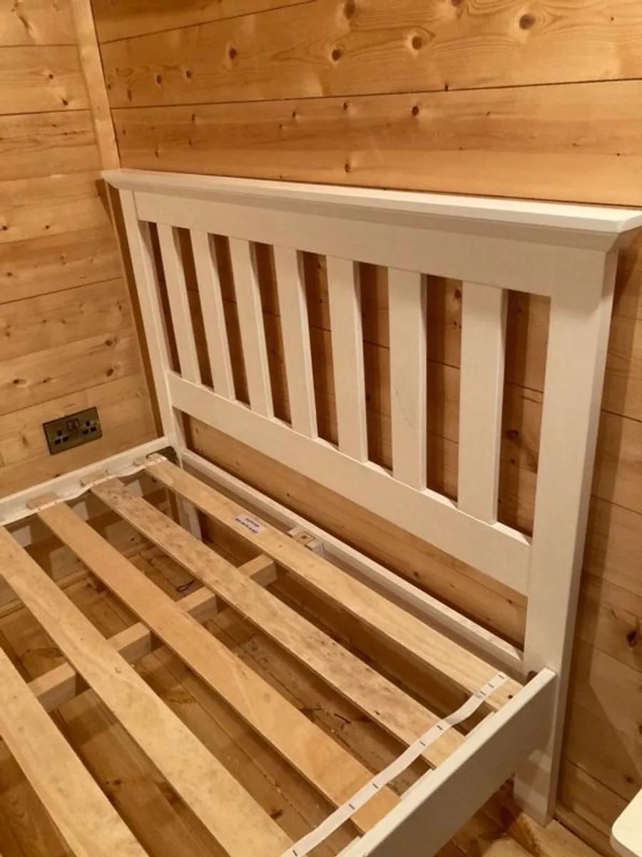 Small Double 4ft Wooden Bed - Image 3