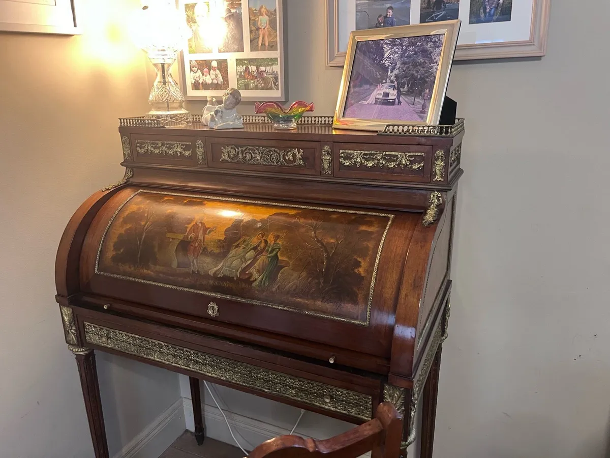 1800s French writing bureau - Image 4