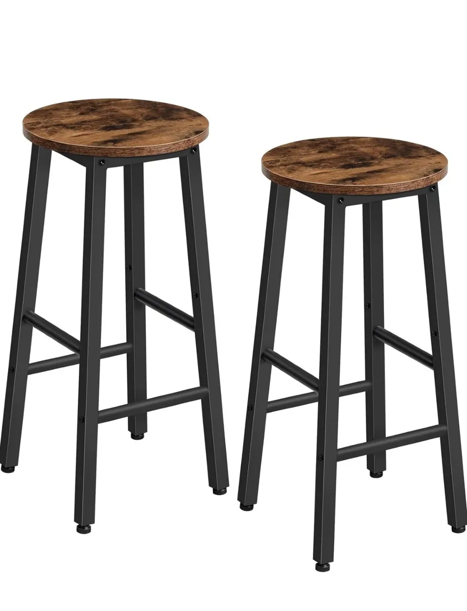 Bar Stools Set of 4 Kitchen Breakfast Bar Chiars, - Image 3