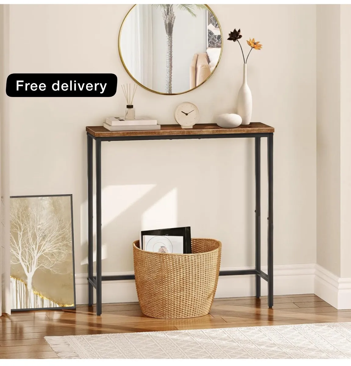 Console Table, Slim Console Table for Hallway - Image 1