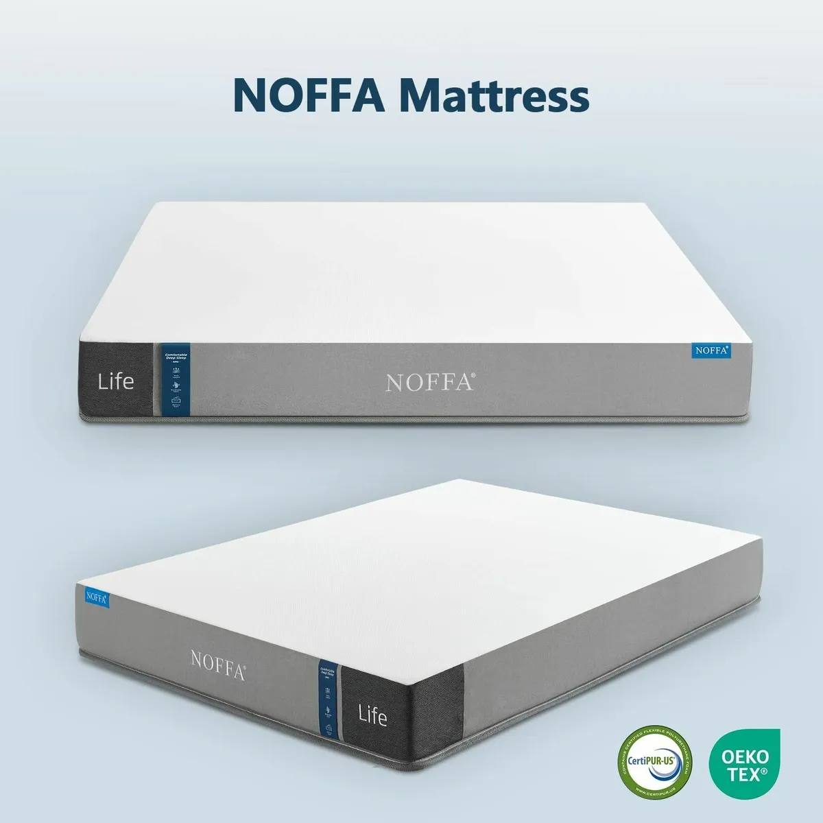 20cm Double Memory Foam Mattress - Medium Firm - Image 3