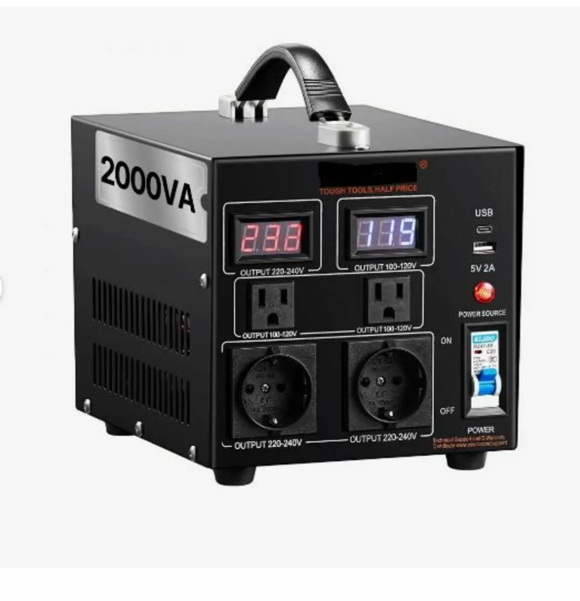 Voltage Converter Transformer, 2000VA - Image 4