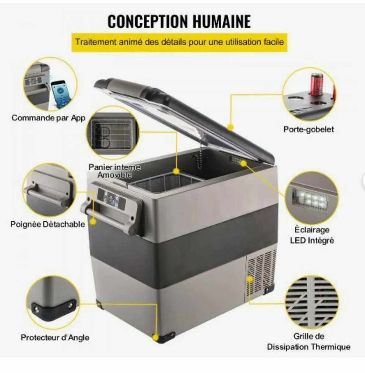 Car Refrigerator 55L Compressor - Image 4