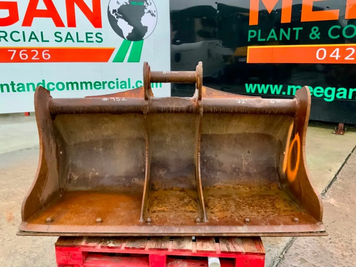 72" GRADING BUCKET......80mm PINS........952. - Image 4