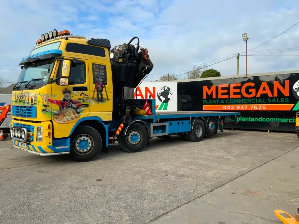 Volvo FH 32t REARLIFT  53t/mt  REMOTE FASSI CRANE. - Image 4
