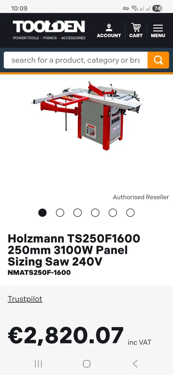 Holzmann Panel Saw / Table Saw 1.6m - Image 3