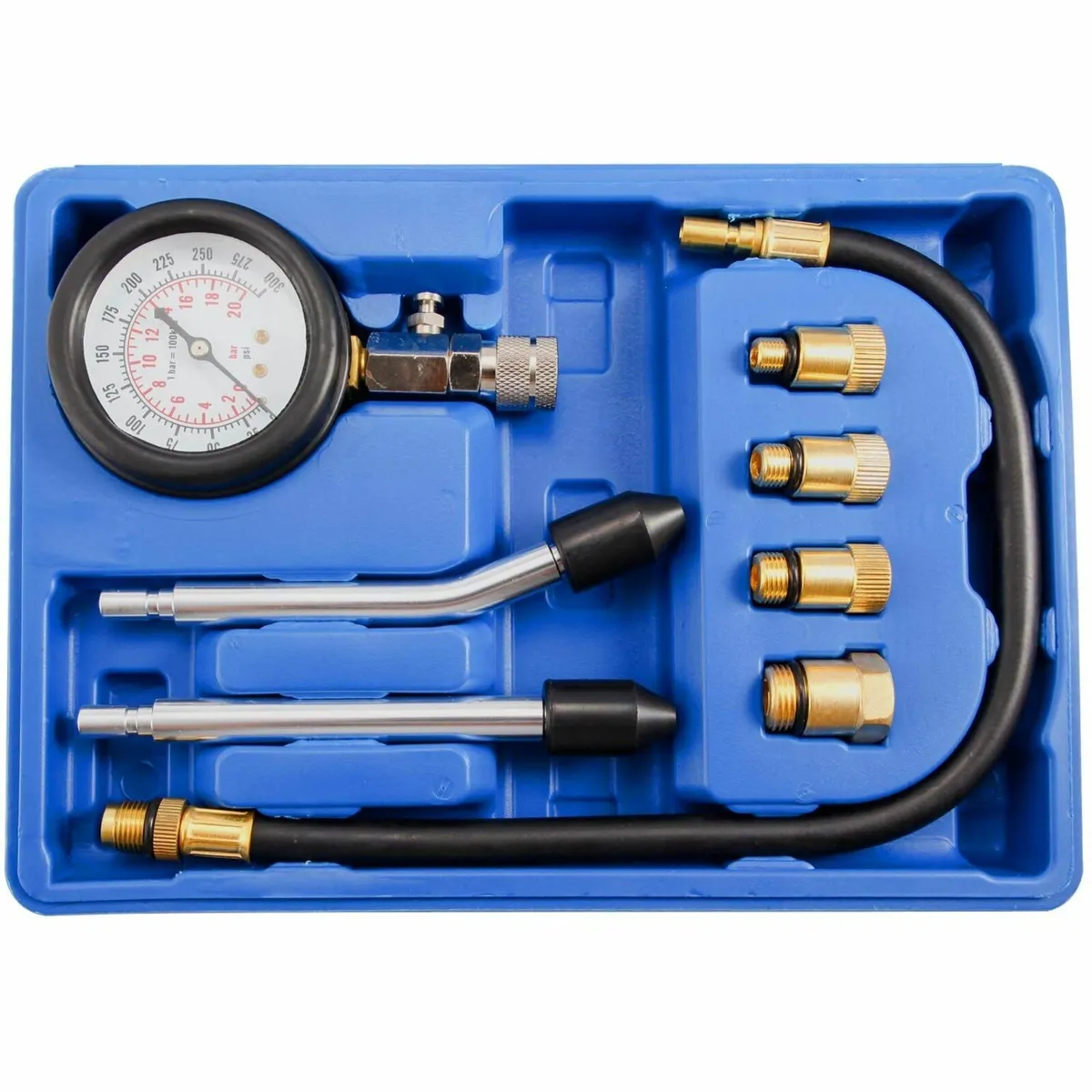 Petrol Engine Compression Tester Kit Fuel Cylinder