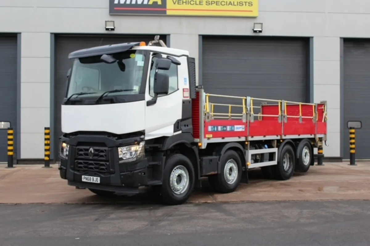 2018 RENAULT C460 8X2 DROPSIDE DRAW-BAR SPEC - Image 3