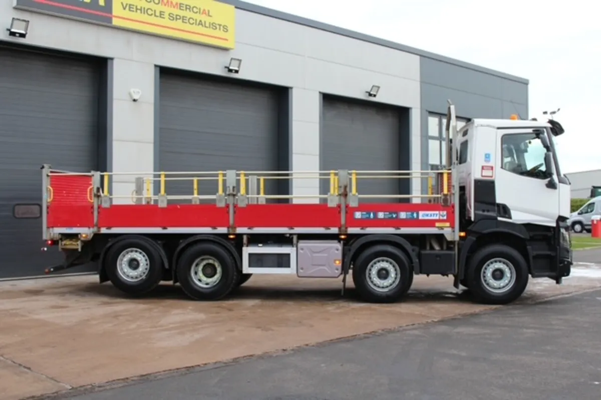 2018 RENAULT C460 8X2 DROPSIDE DRAW-BAR SPEC - Image 4