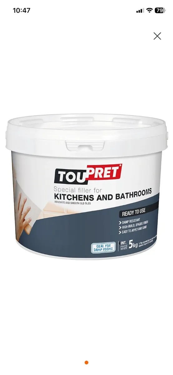 Toupret Tiled Surface Ready Mixed Plaster