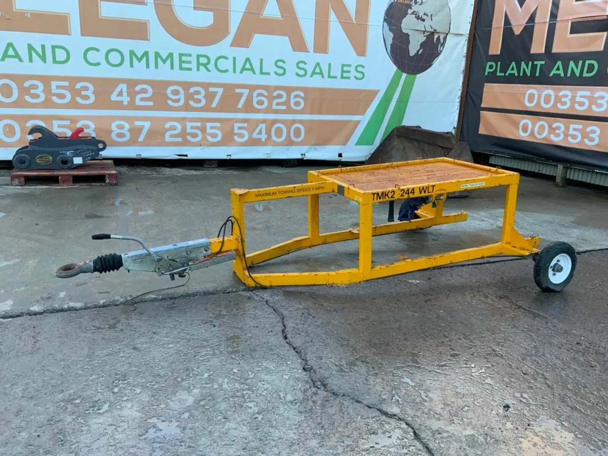 SINGLE AXLE BRAKED TRAILER ASSEMBLY. - Image 1
