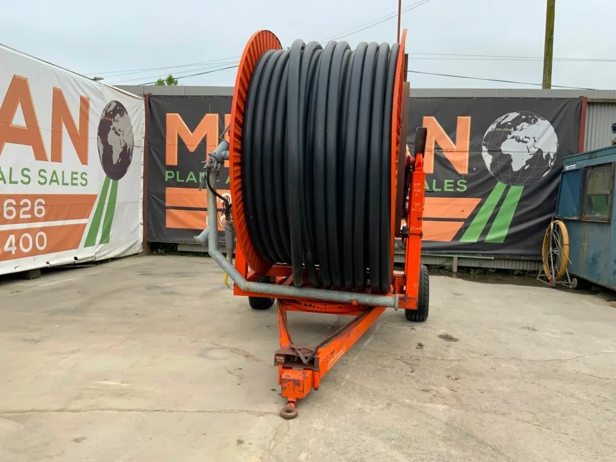 SINGLE AXLE TRAILED IRRIGATION HOSE REEL. - Image 2